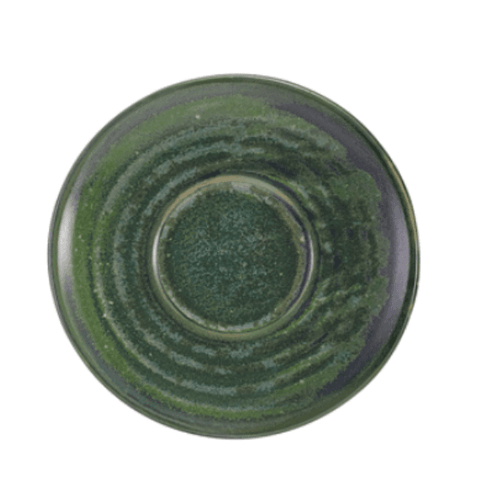 Piattino in porcellana verde acqua per tazza da caffè espresso - 11,5 cm