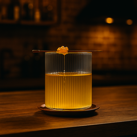 Ribbed Old Fashioned Glass