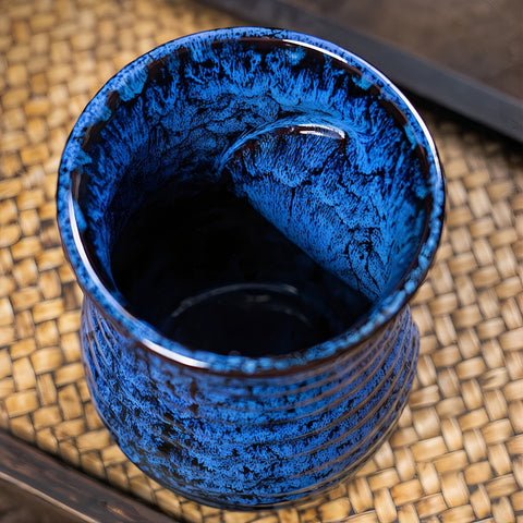 Tazas de café abstractas de cerámica grandes