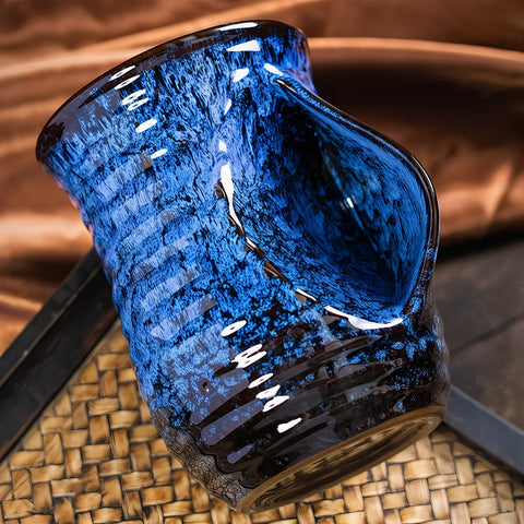 Tazas de café abstractas de cerámica grandes