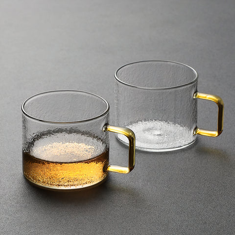 Elegantes tazas de cristal para espresso