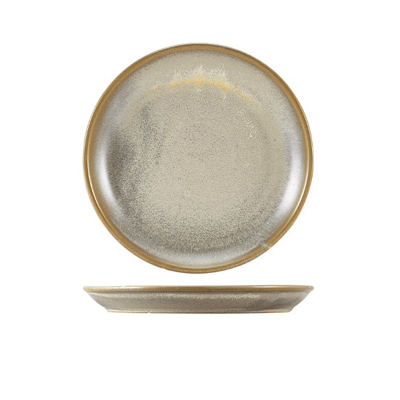 Terra Porcelain Matt Grey Coupe Plate 19cm | Pack of 6