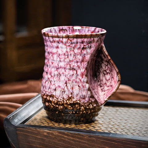 Tazas de café abstractas de cerámica grandes