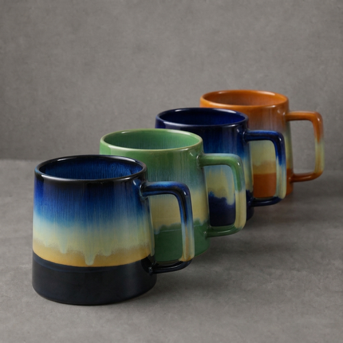 Set Of 4 - Molten Tide Coffee Cups