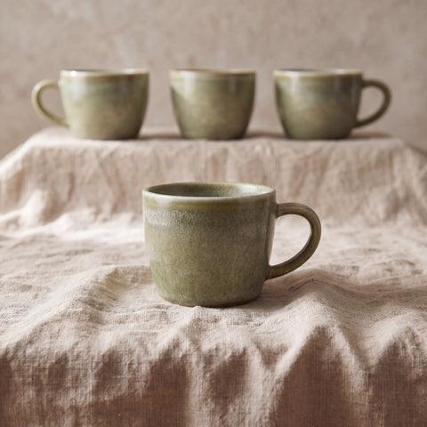 Tazzina da caffè espresso in porcellana verde acqua - 85 ml
