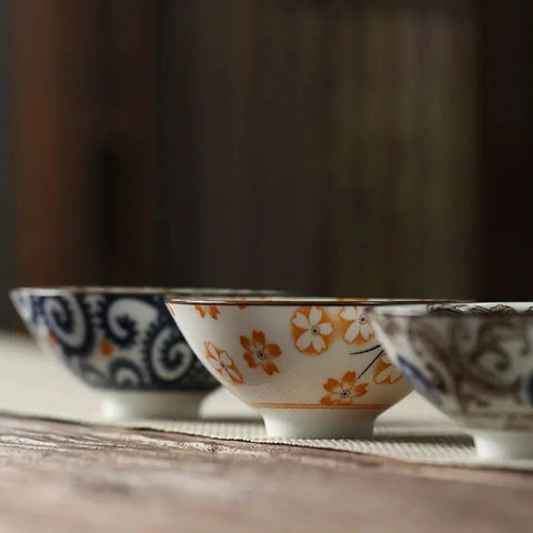 Vintage Chinese Porcelain Tea Cups