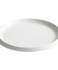 Stone-Edge White Dinner Plates