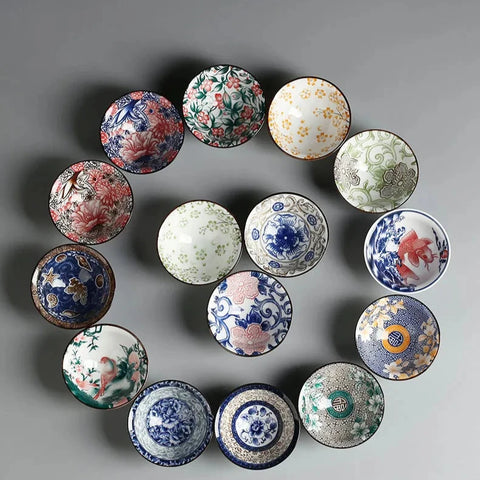 Vintage Chinese Porcelain Tea Cups