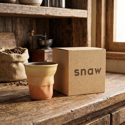 Tazzine da caffè espresso contemporanee schiacciate