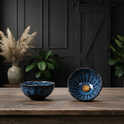 Premium Handmade Tea Cup With Golden Lotus