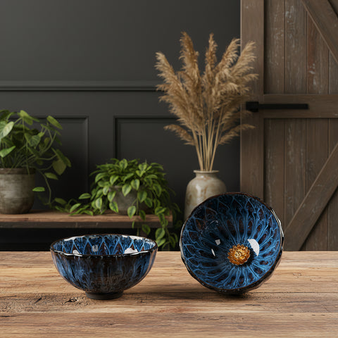 Premium Handmade Tea Cup With Golden Lotus