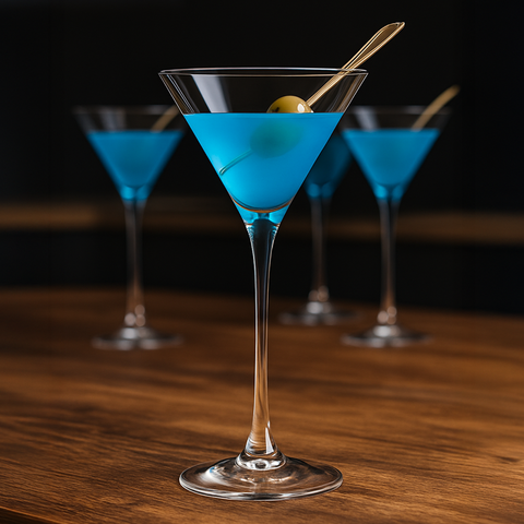 Set of 4 - Slimline Martini Glasses