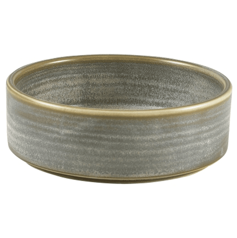 Ciotola da presentazione Terra in porcellana grigio opaco, 13 cm | Confezione da 6