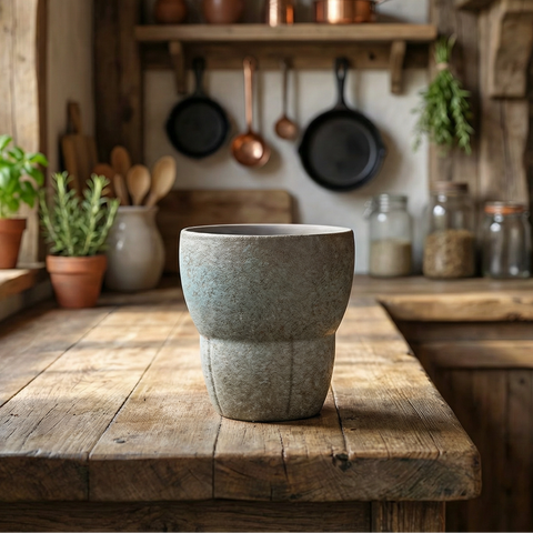 أكواب قهوة مائلة ريفية