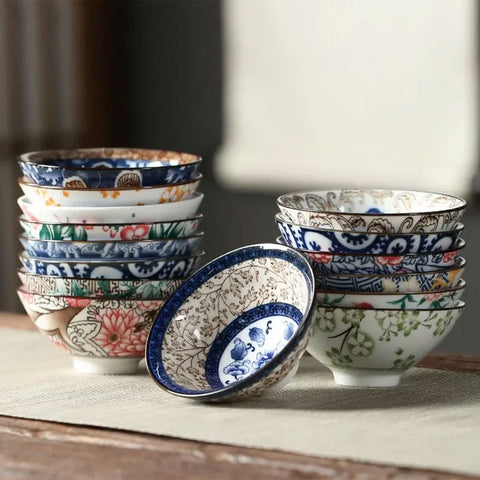 Vintage Chinese Porcelain Tea Cups